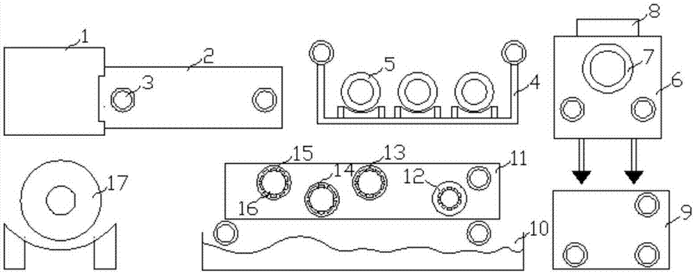 Cooling shaping device of full-automatic packing belt producing machine