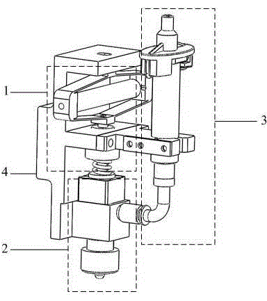 Piezoelectrically-driven jet type glue dispensing device