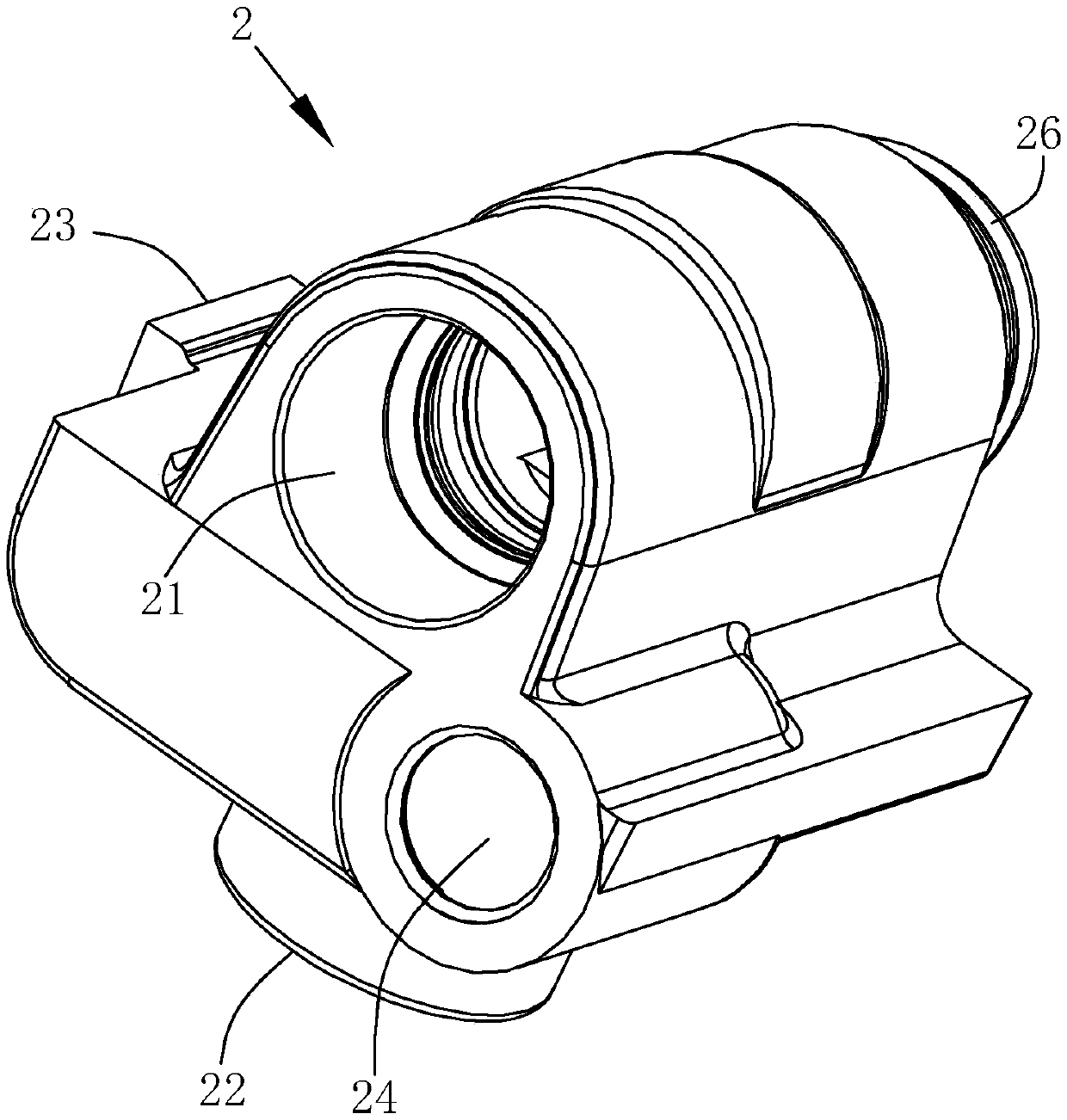 Multi-way rubber joint for coffee machine and forming die and demolding method