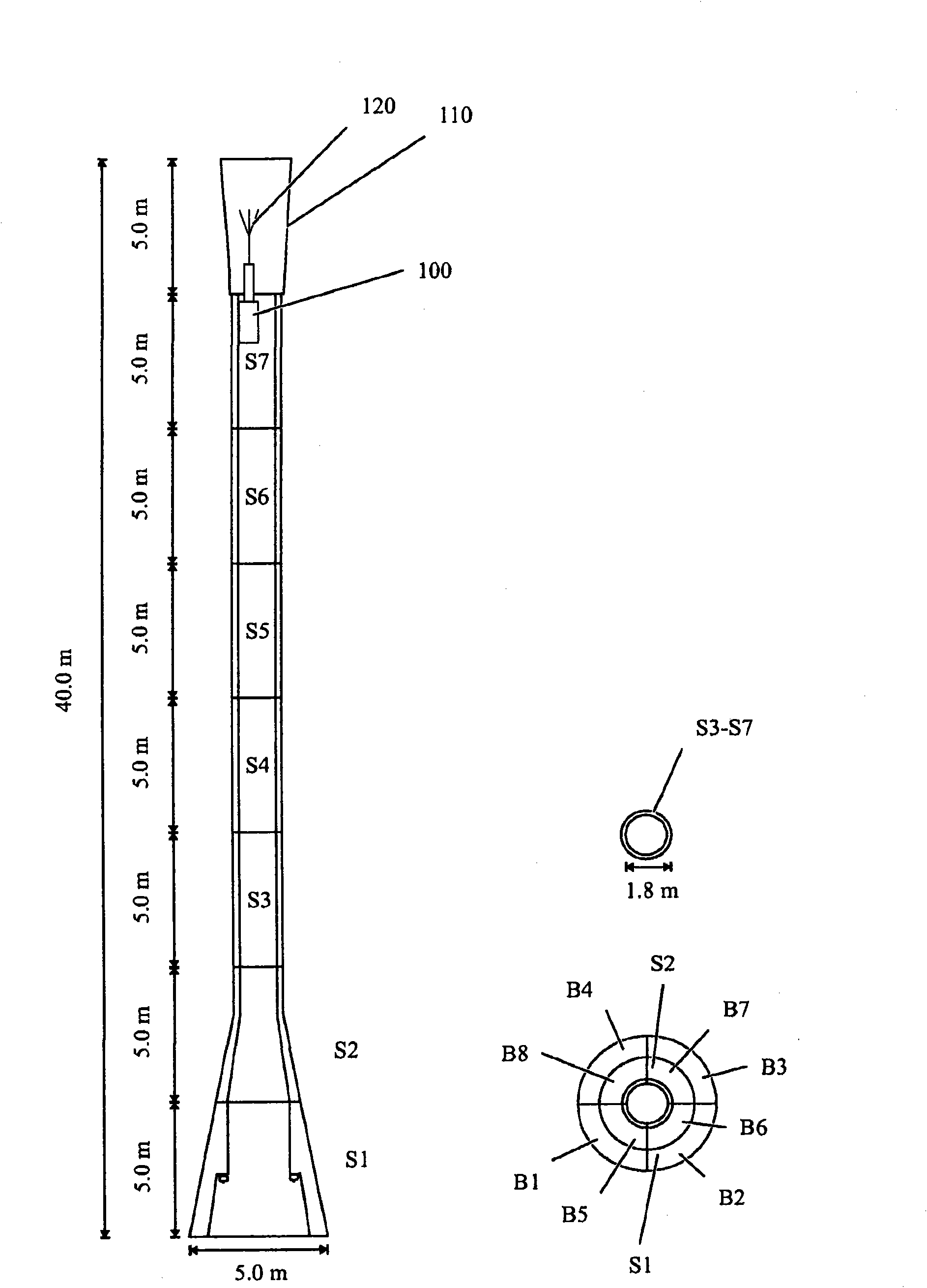 Method of making hollow concrete elements