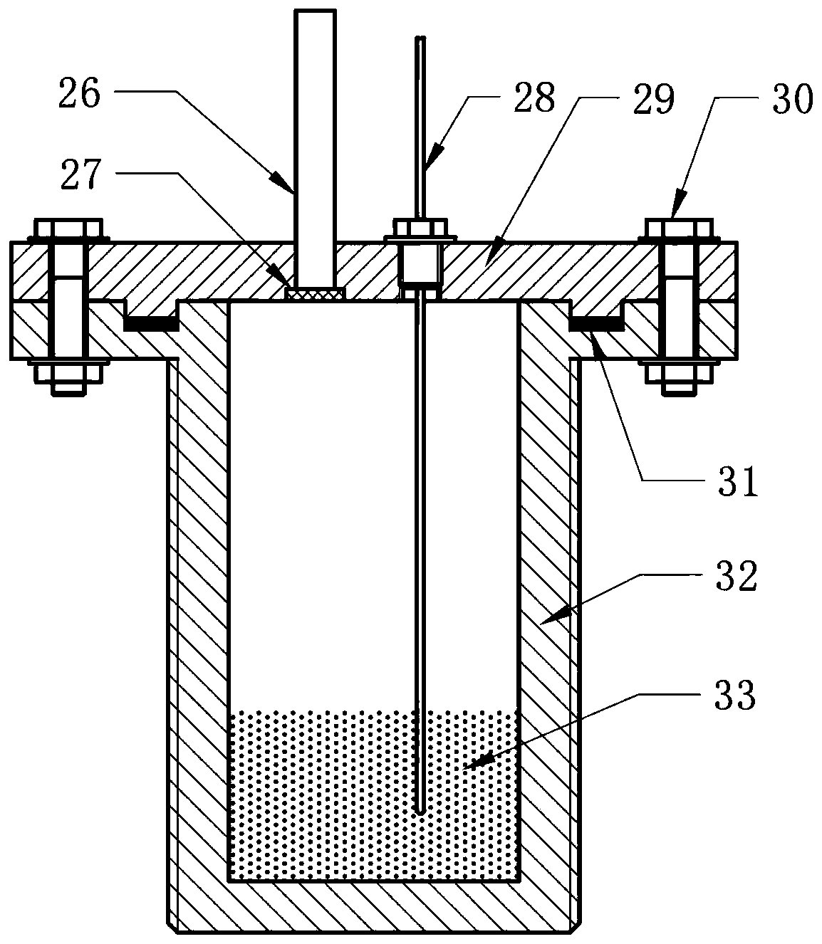 Hydrogen storage alloy PCT curve testing device and method