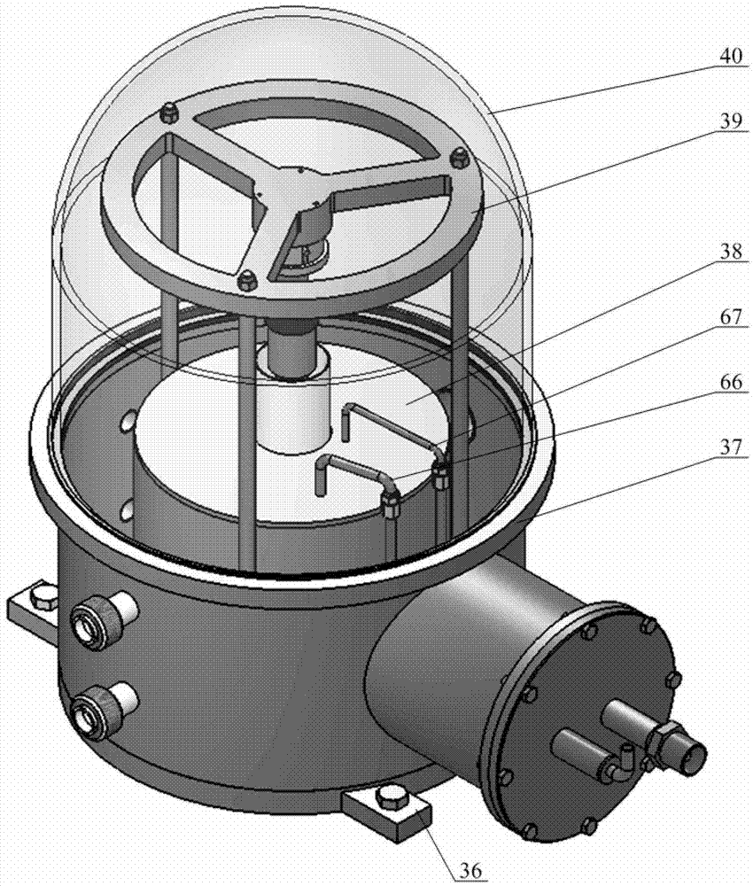 Contact thermal resistance measuring device capable of adjusting loading force and temperature within wide range