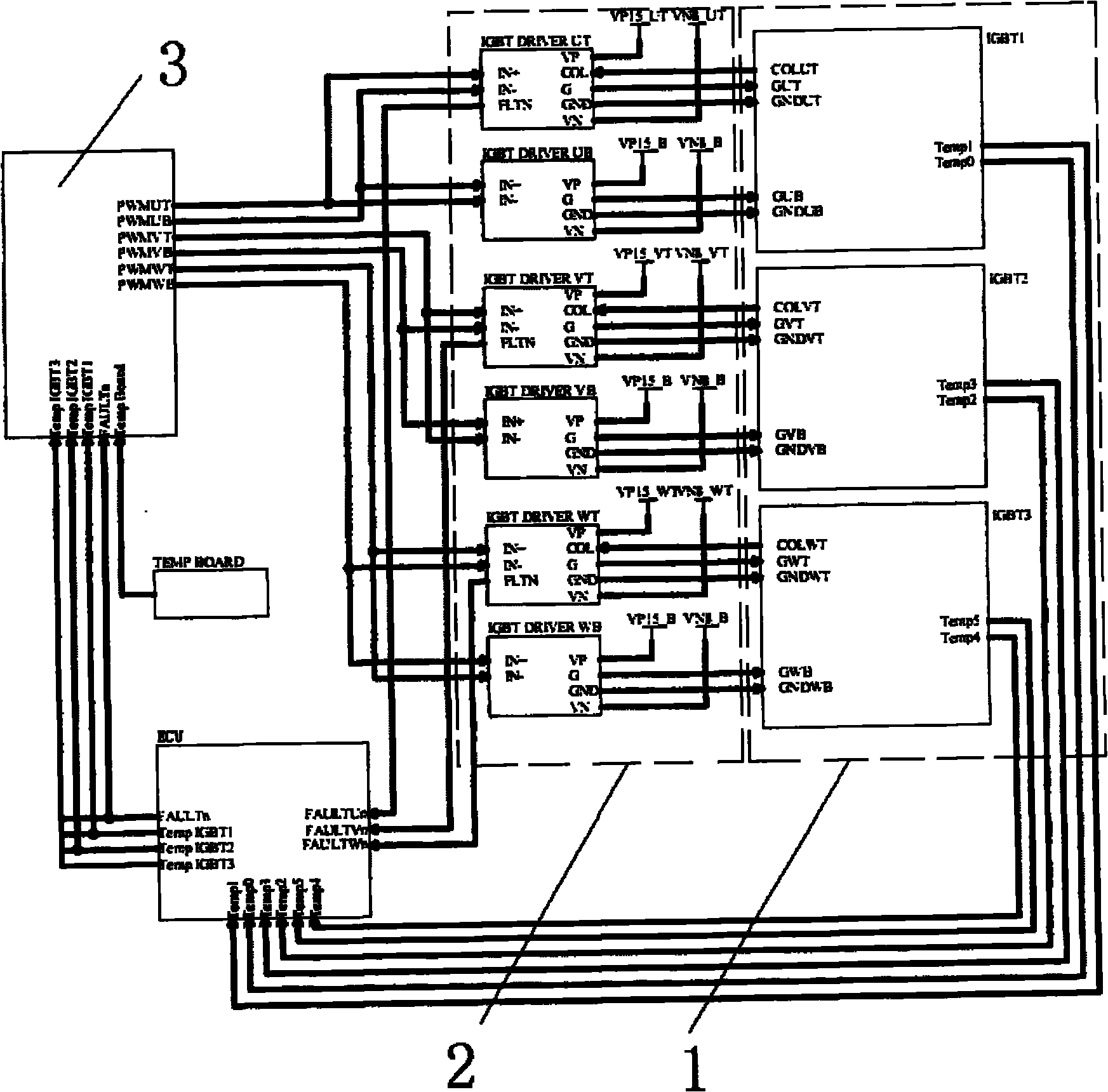 IGBT intelligent driving module for new energy automobile and control method thereof