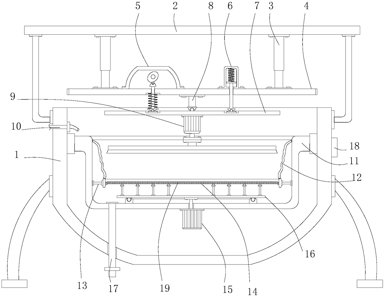 Disordered purification device for large-granule activated carbon