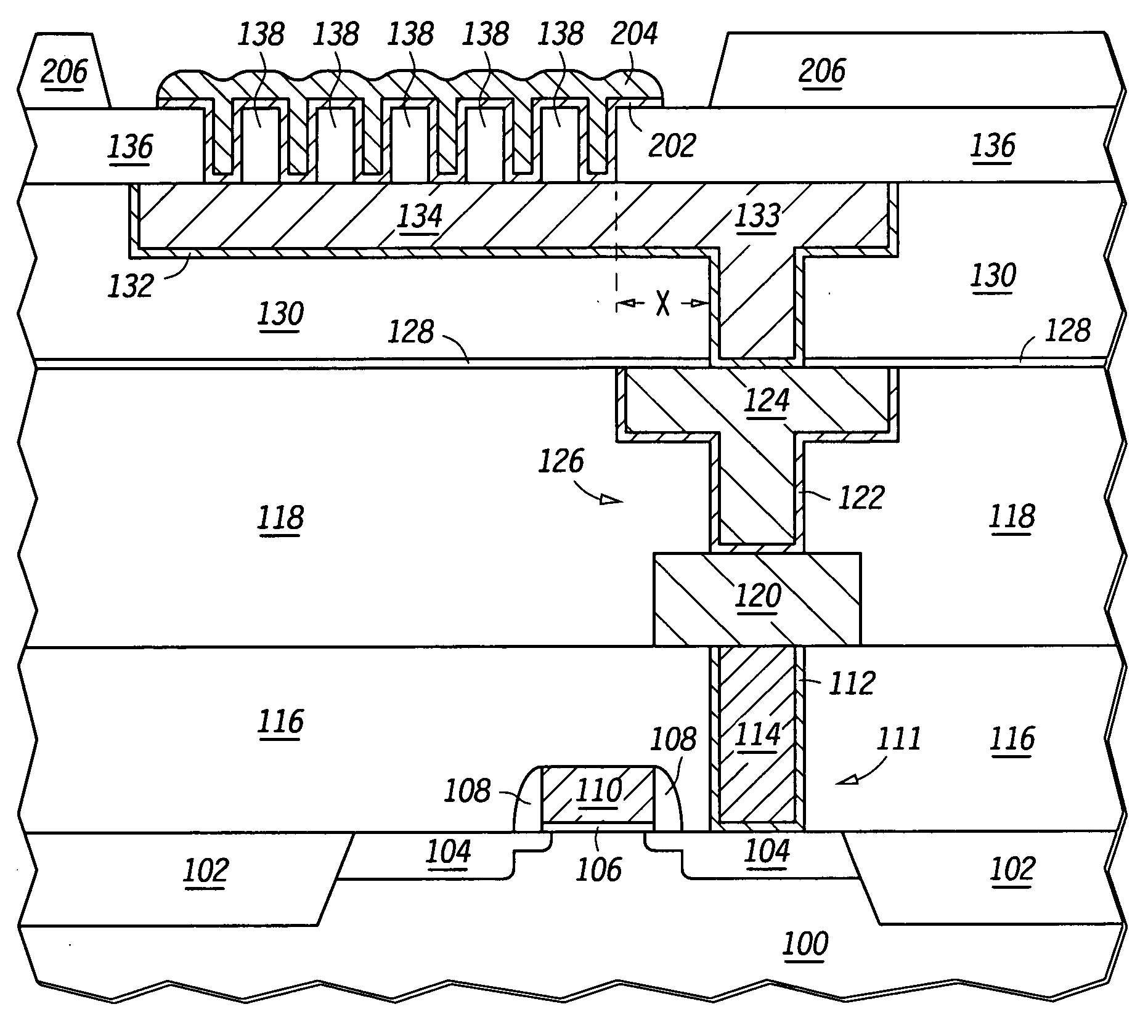 Method for forming a bond pad interface