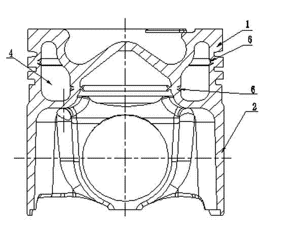 Machining method of friction welding of forged steel piston