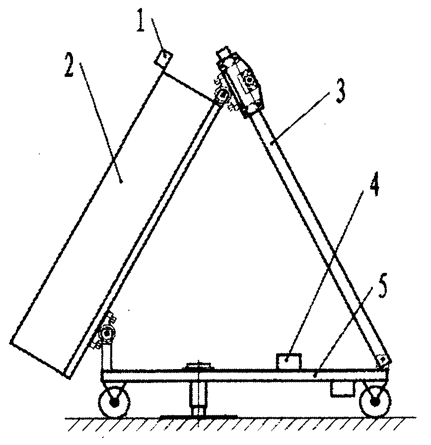 Rotary luffing sun tracker