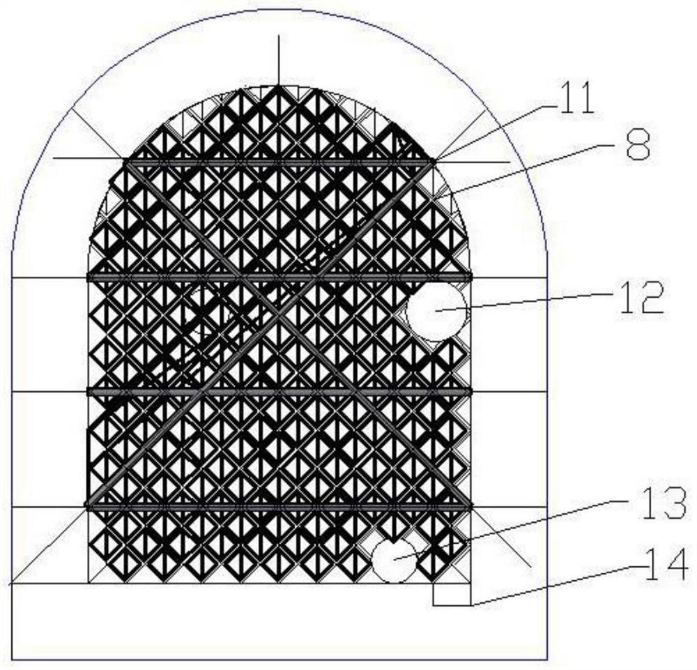 Heating device for increasing temperature of stope filling body and using method of heating device