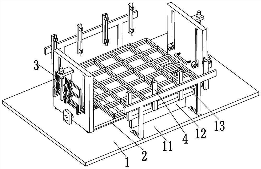 A kind of autoclaved aerated concrete plate to make steel mesh assembly system