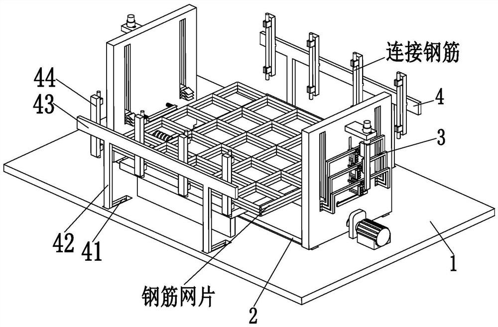 A kind of autoclaved aerated concrete plate to make steel mesh assembly system