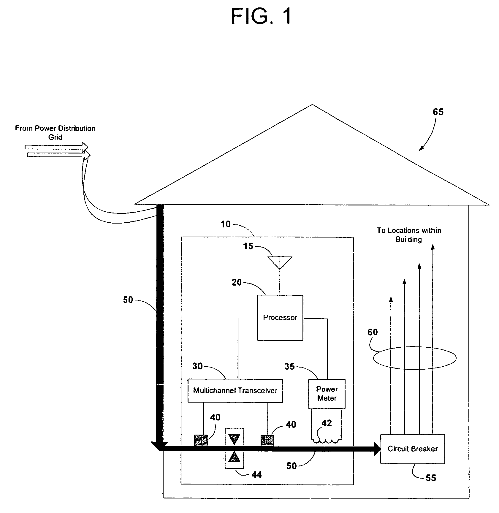 Electrical power metering system