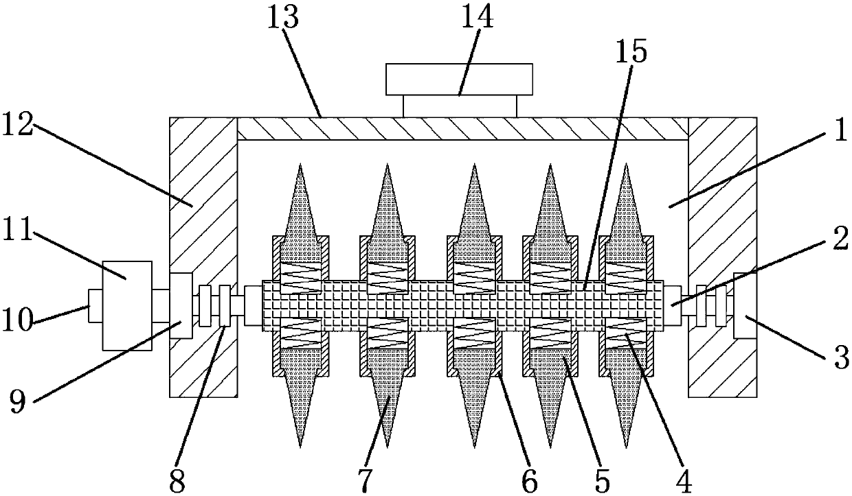 Soil crushing machine used for agriculture