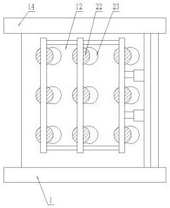 A subway safety screen door strength detection device