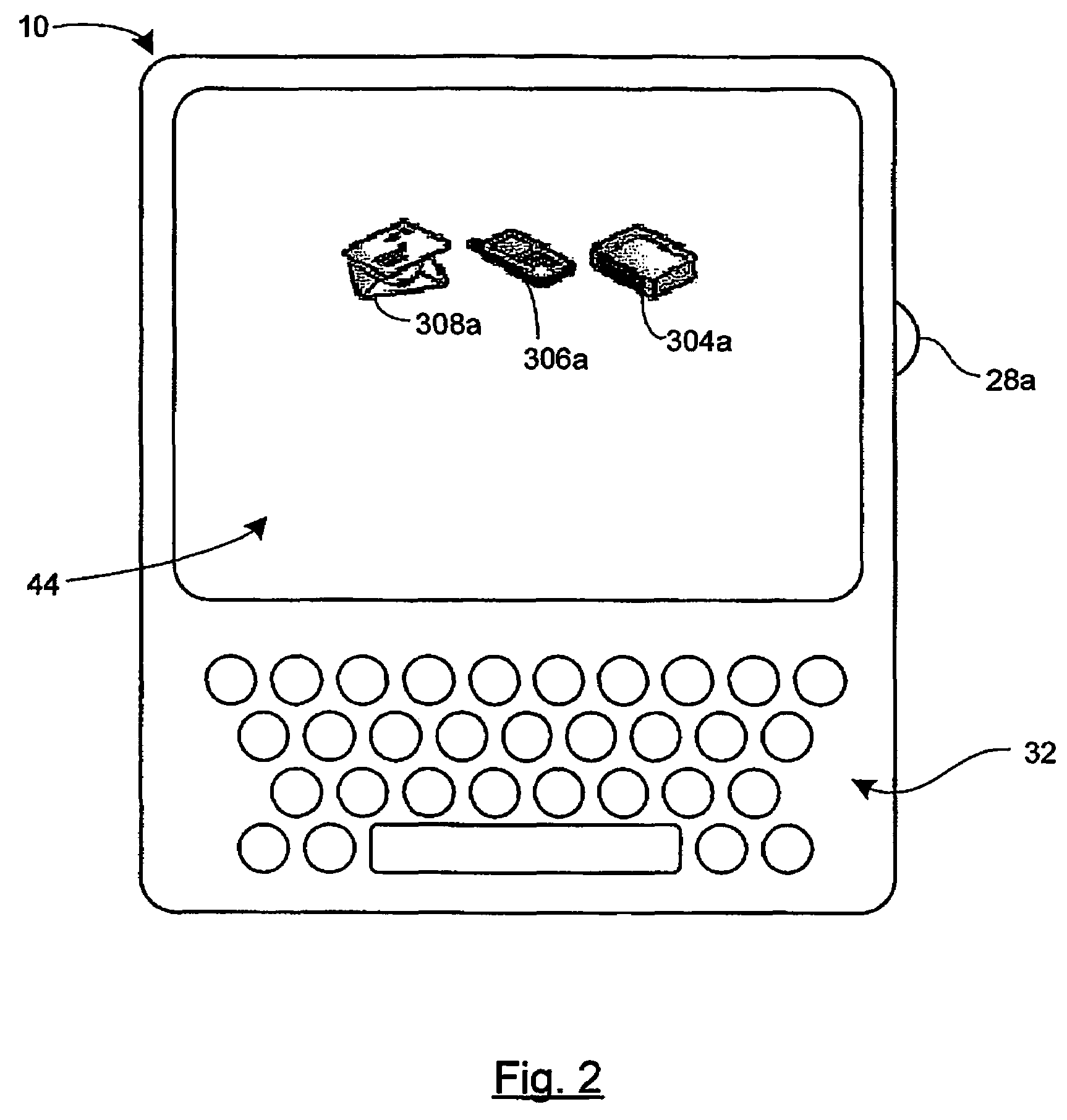 Method and apparatus for line selection in a communication device