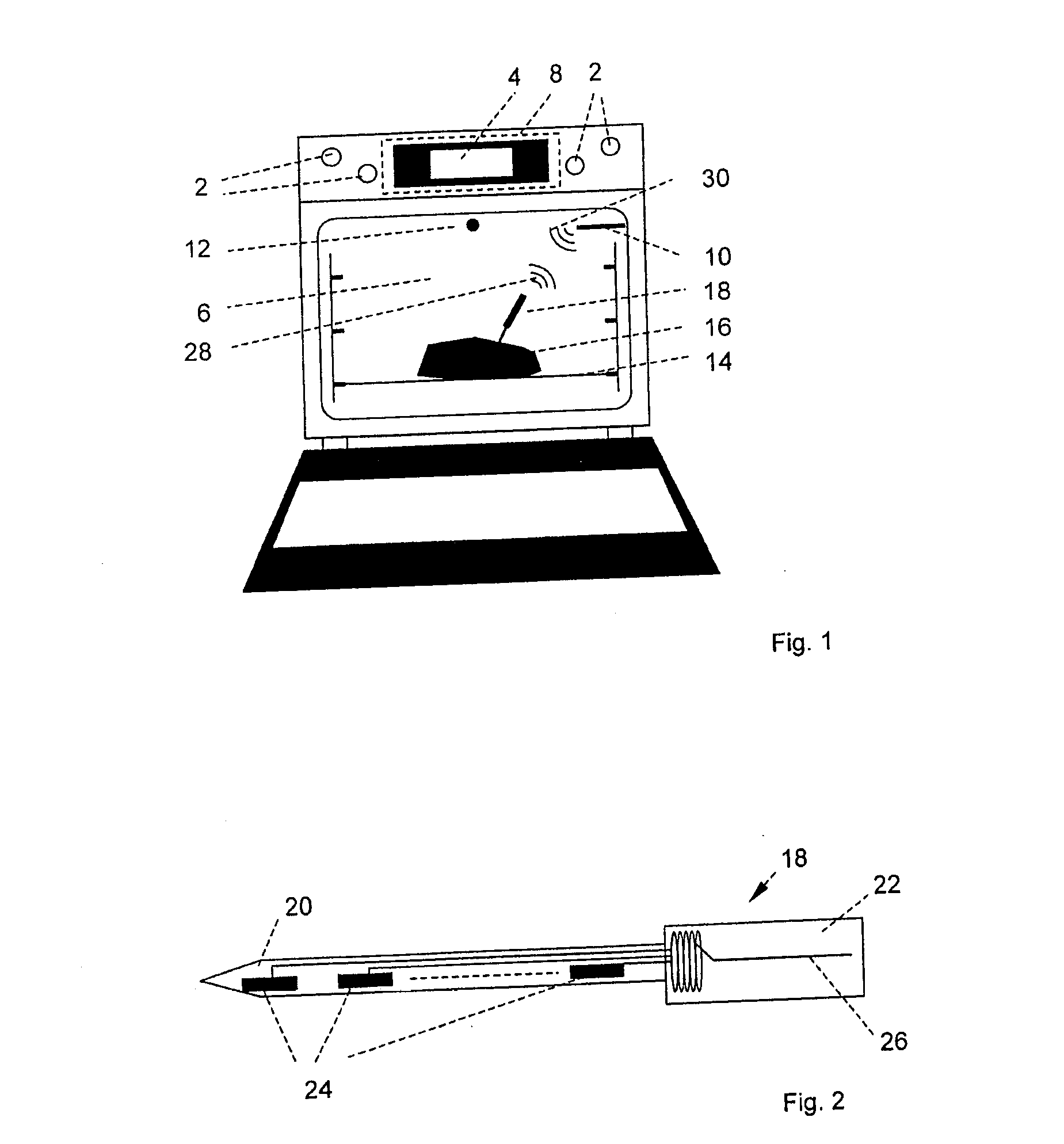 Method for temperature measurement in a household appliance