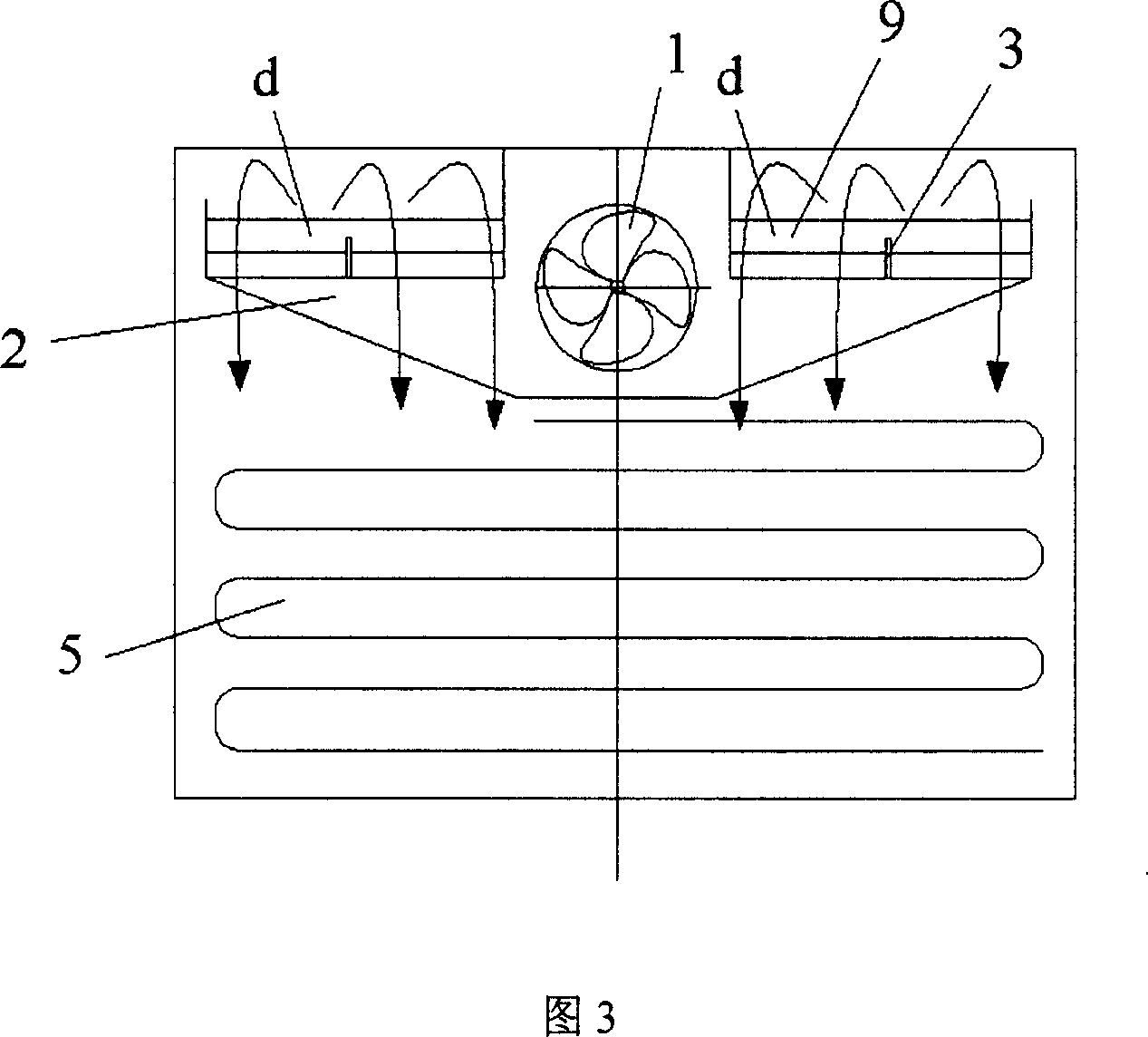 Circulation air path of air cooling type refrigerator