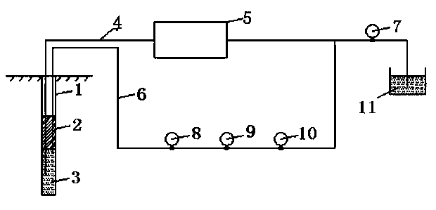 Drill-hole high-pressure water pump-in test loading system