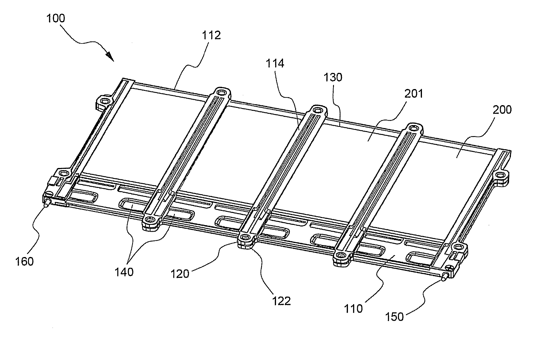 Cartridge for middle or large-sized battery pack