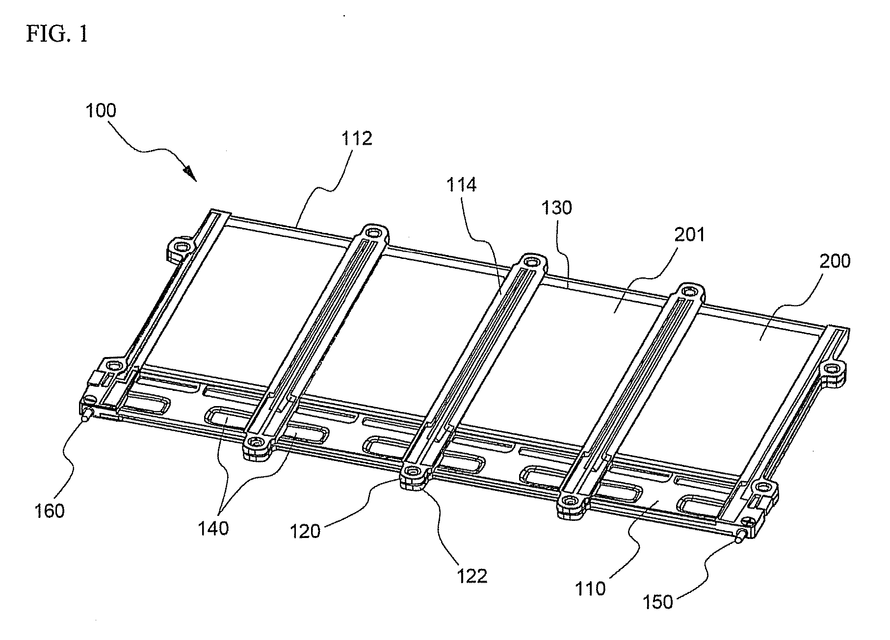 Cartridge for middle or large-sized battery pack