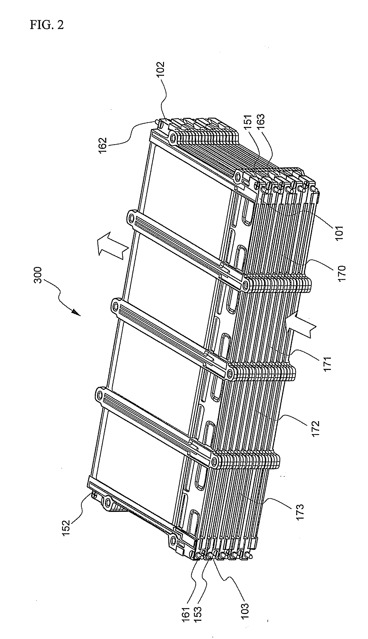 Cartridge for middle or large-sized battery pack