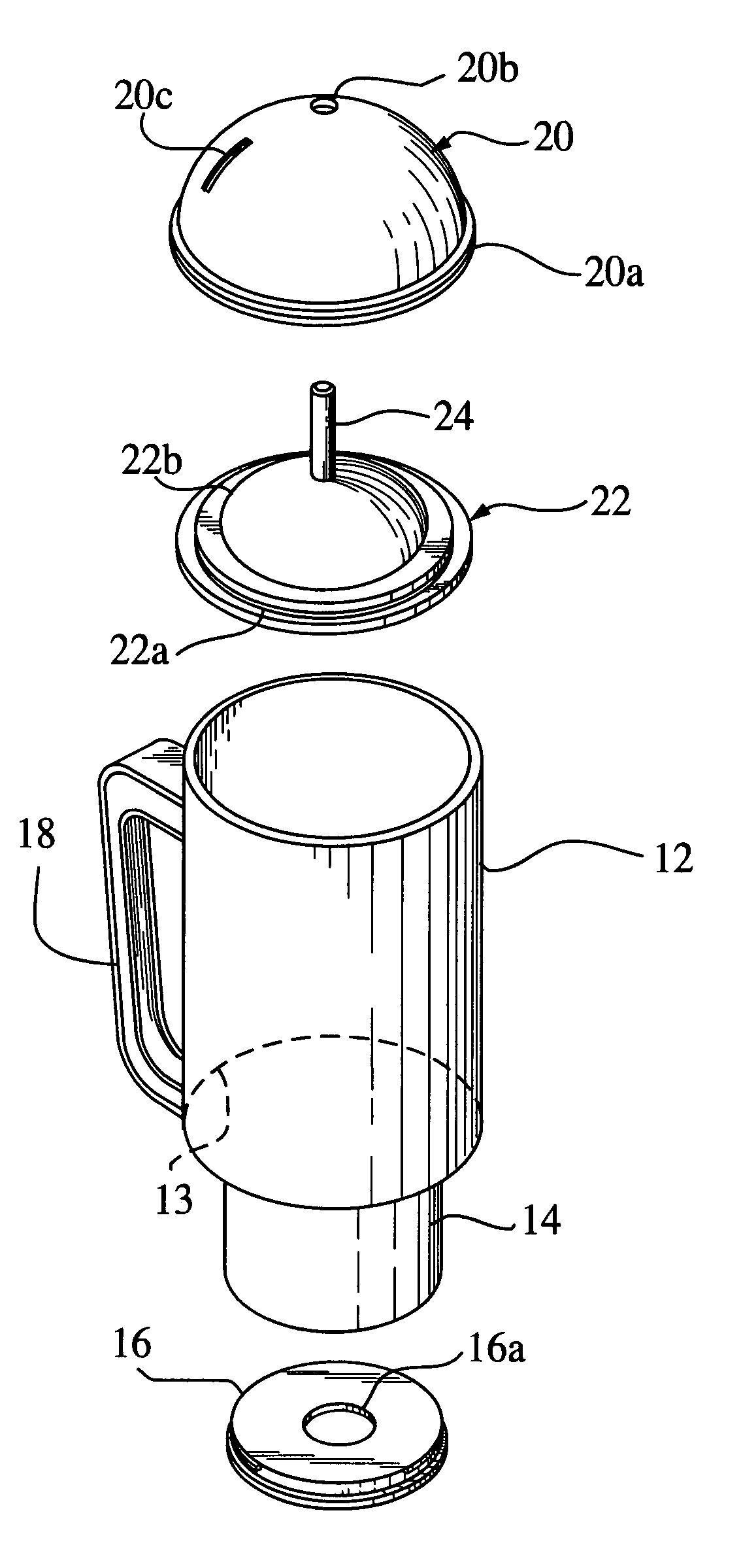 Compartmentalized beverage container device