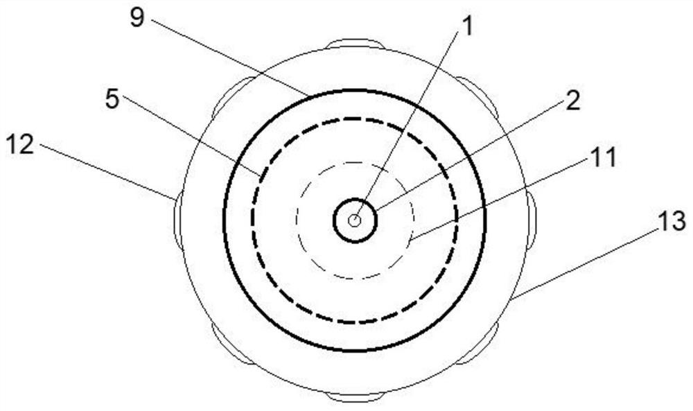 Blasting dust fall air bag watering device