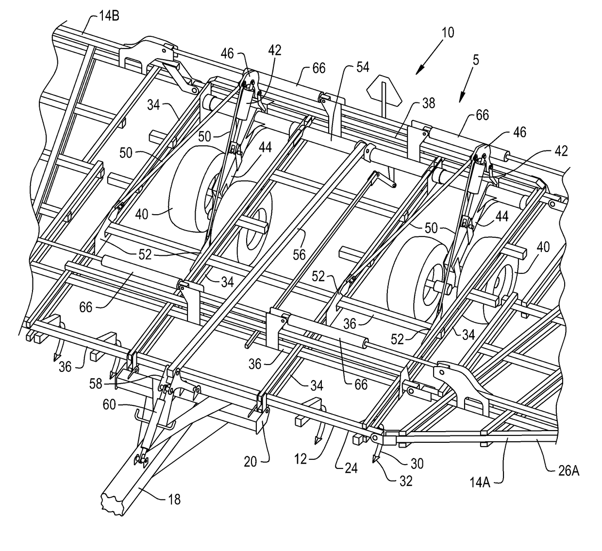 Transport load spreading device