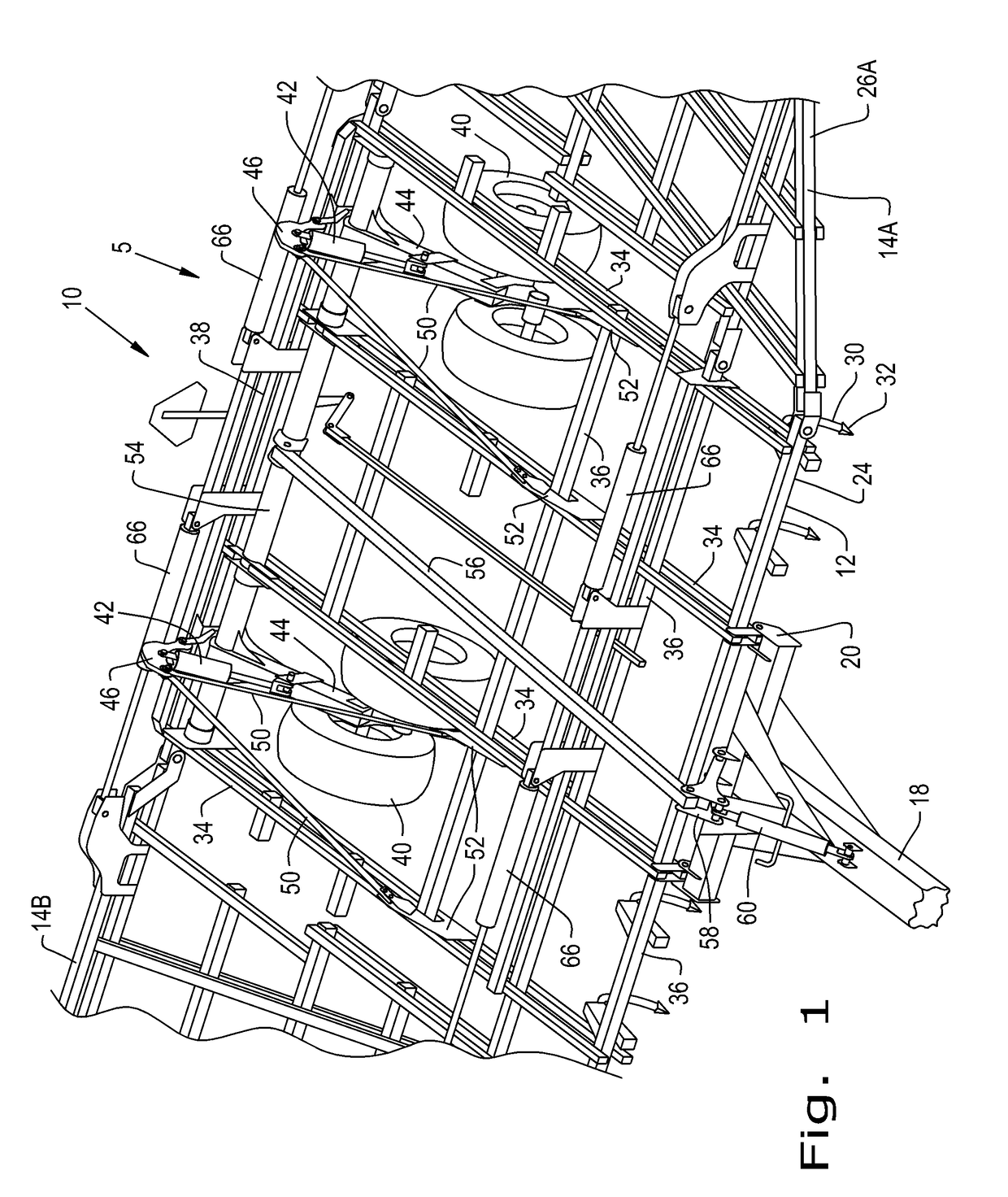 Transport load spreading device