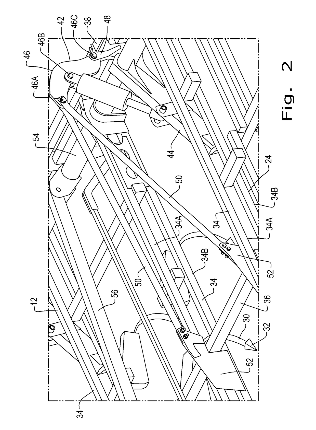 Transport load spreading device