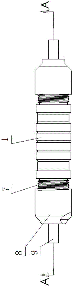 Watertight joint used for butt joint of underwater cables