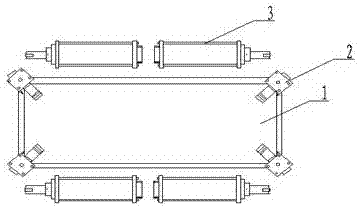 Riveting caliper body equipment for elevator landing door