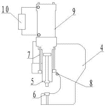 Riveting caliper body equipment for elevator landing door