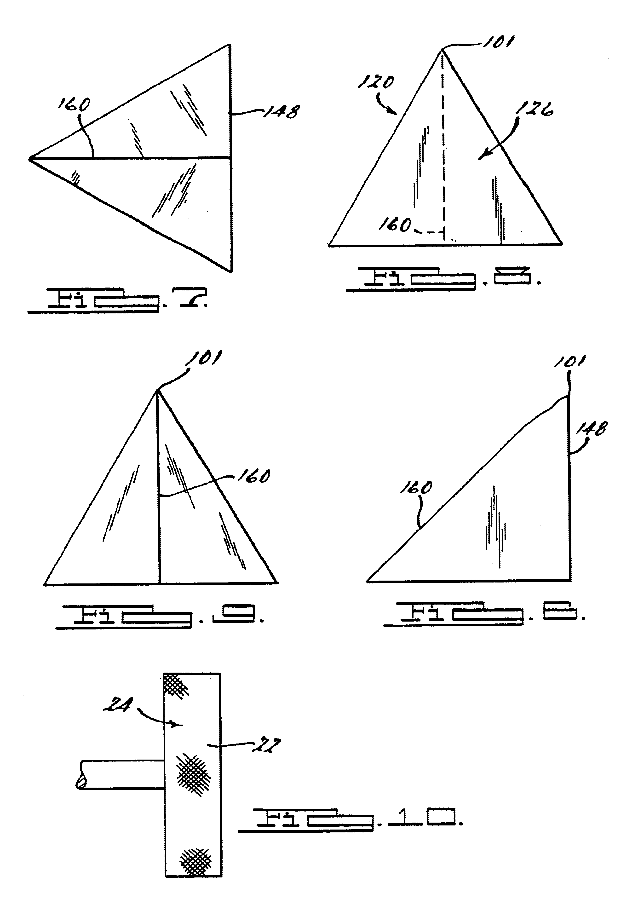 Pyramidal molded tooth structure