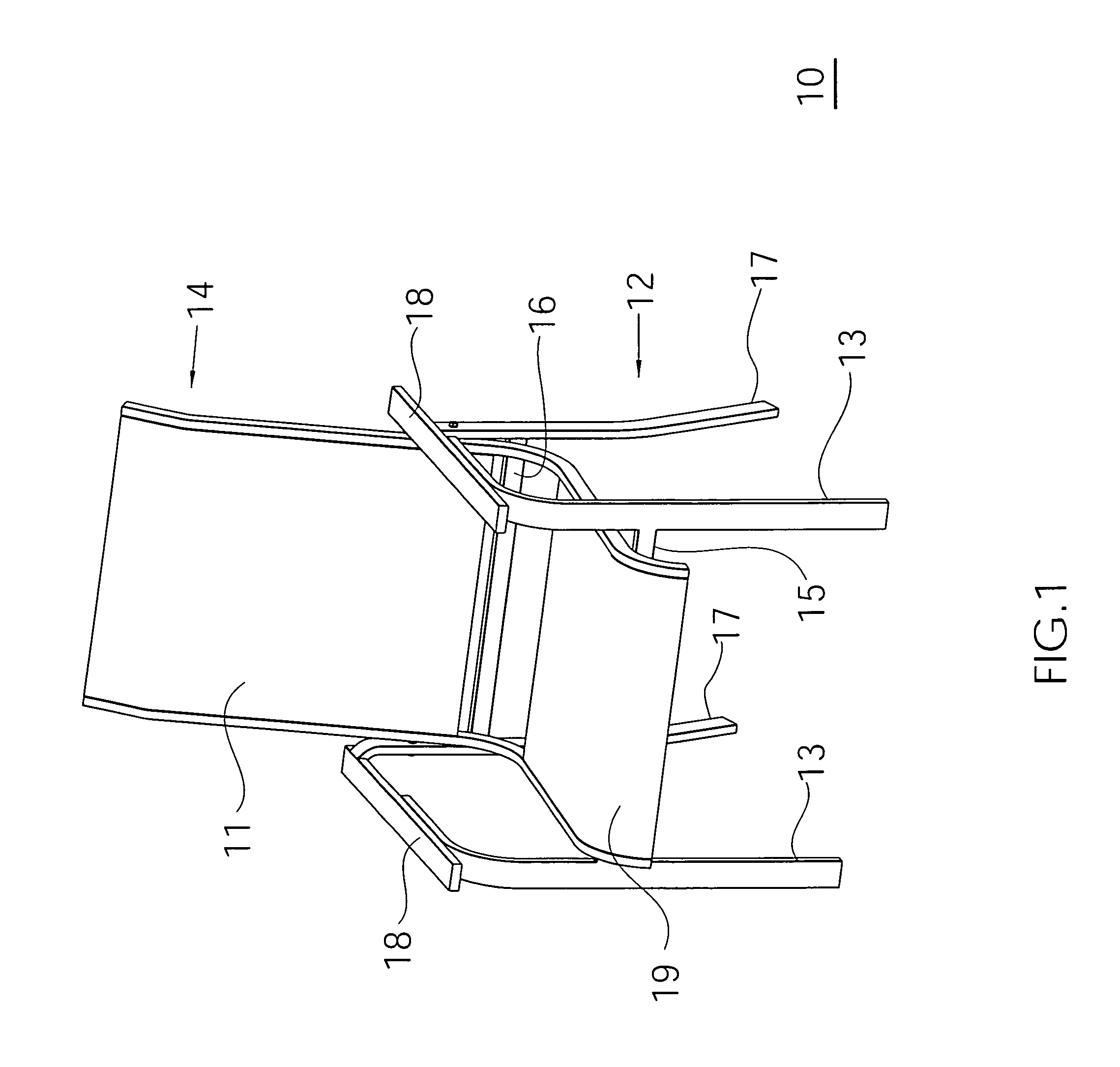 Hook attachment sling chair