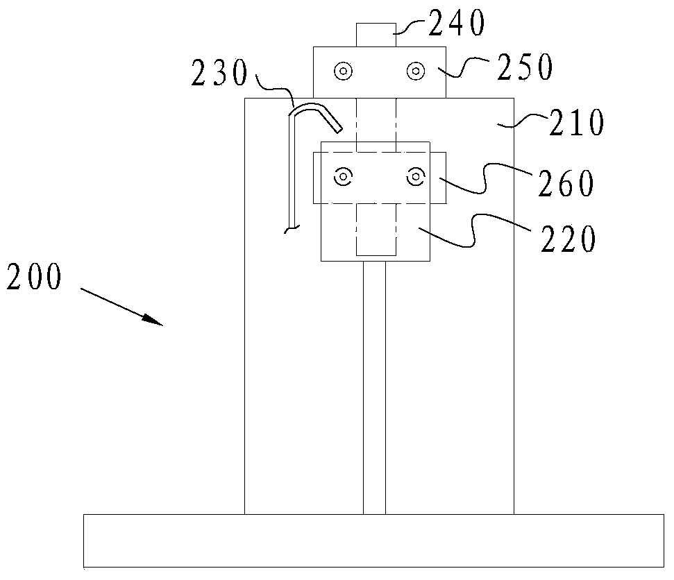 Method and device for correcting temperature of thermal mechanical analyzer tensile fixture