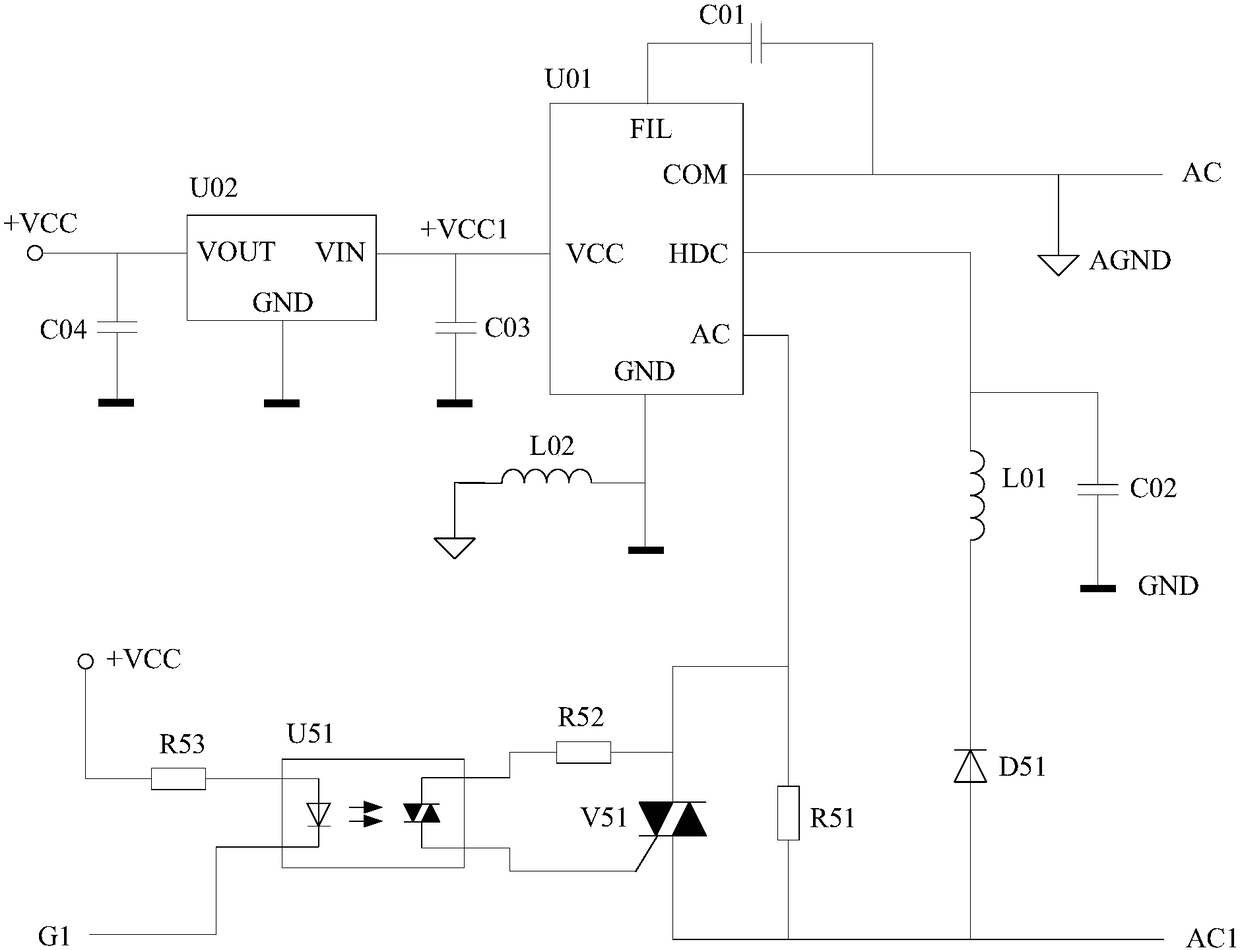 Multi-site joint control single live wire switch