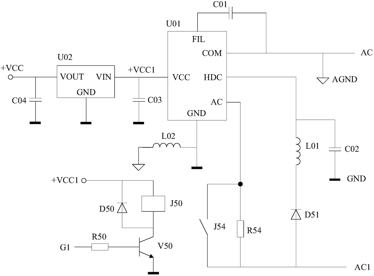 Multi-site joint control single live wire switch