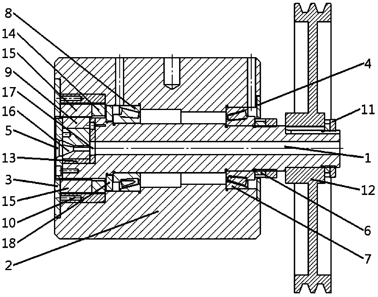 Rotary forging heat pipe reducing die head