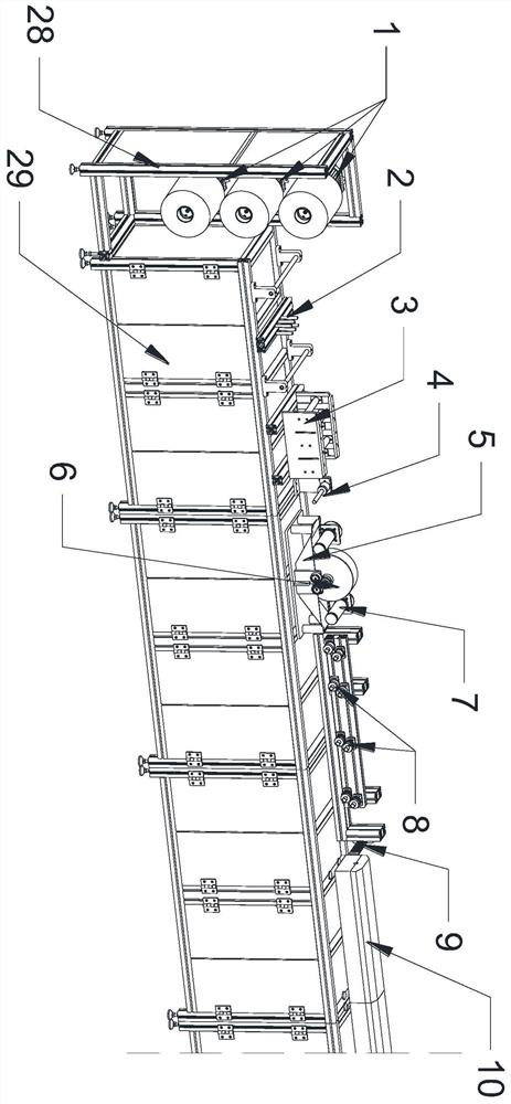 Device for preparing impregnated yarn by one-step method