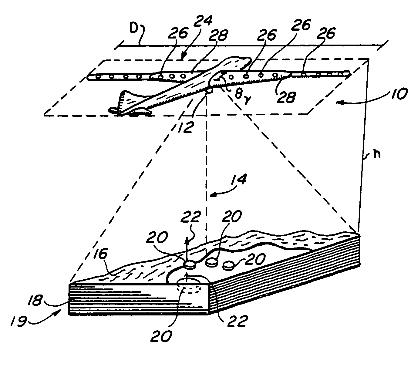 Three-dimensional synthetic aperture radar for mine detection and other uses