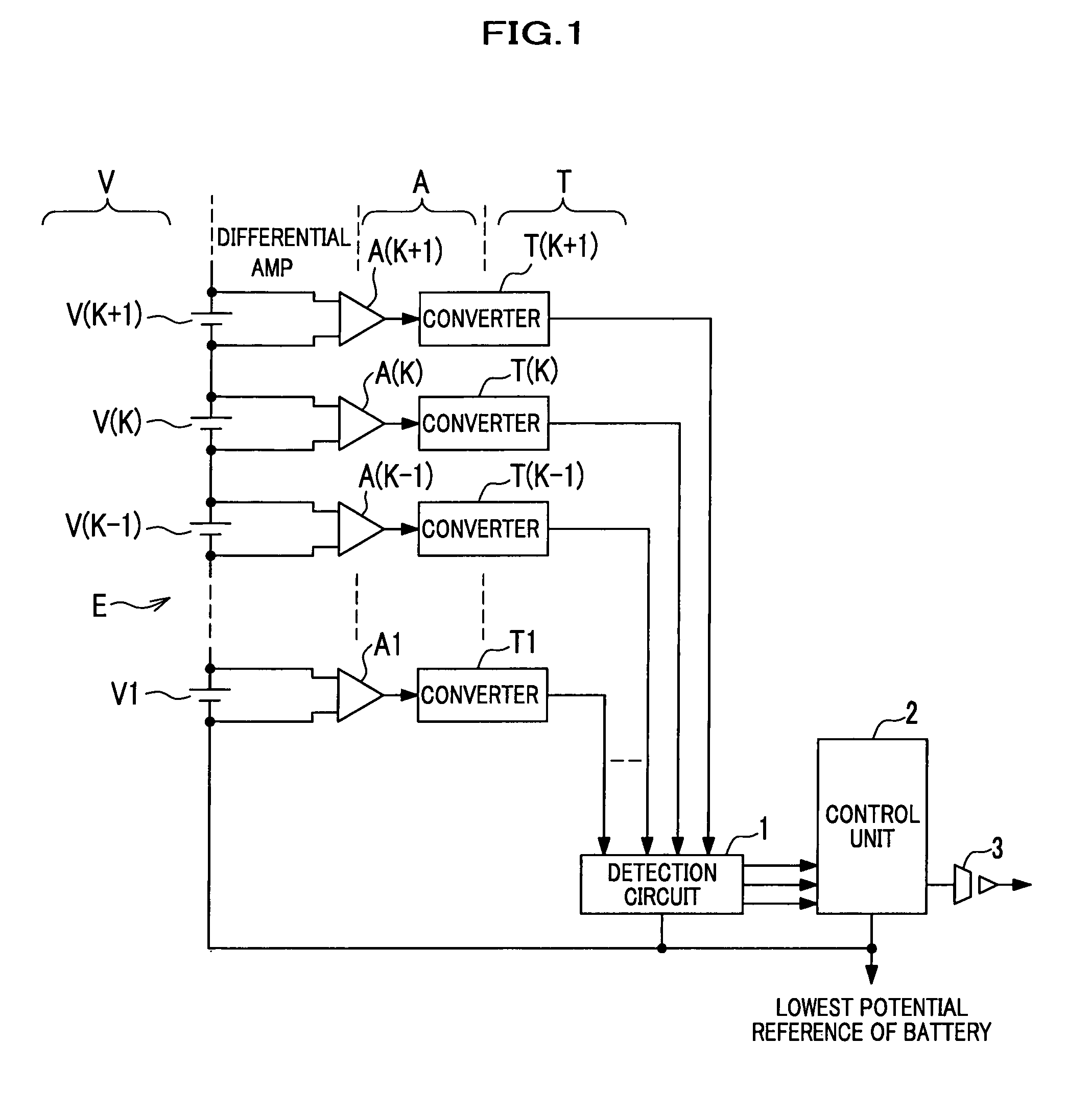 Battery voltage measurement circuit, battery voltage measurement method, and battery electric control unit