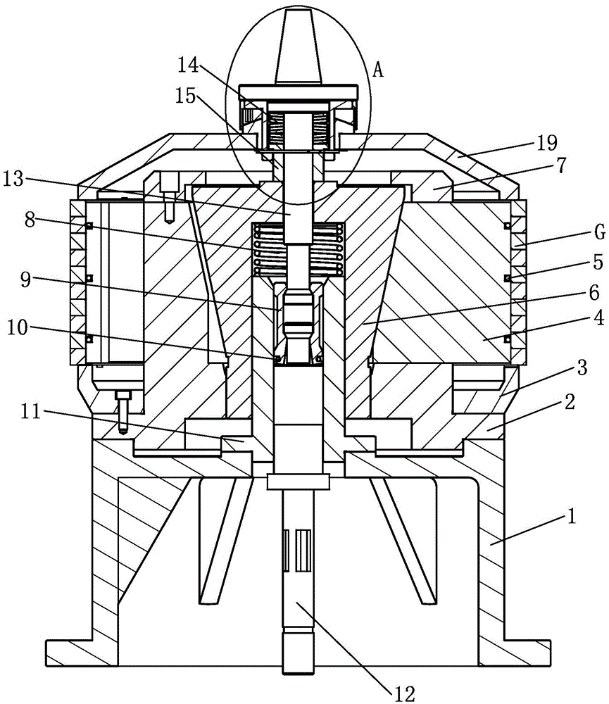 A gear hobbing fixture for clamping multiple large ring gear parts