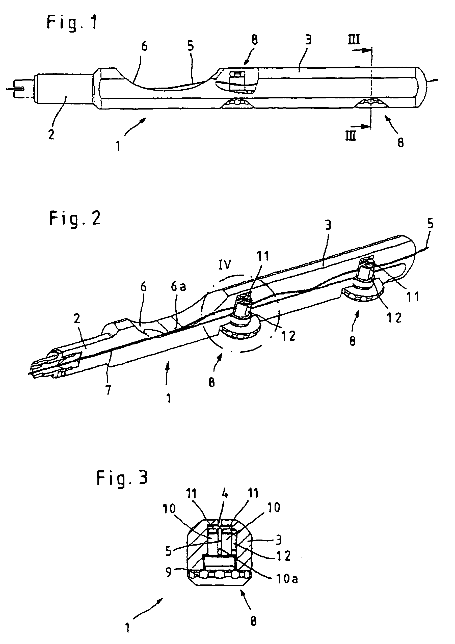 Device for guiding surgical sewing material to a needle