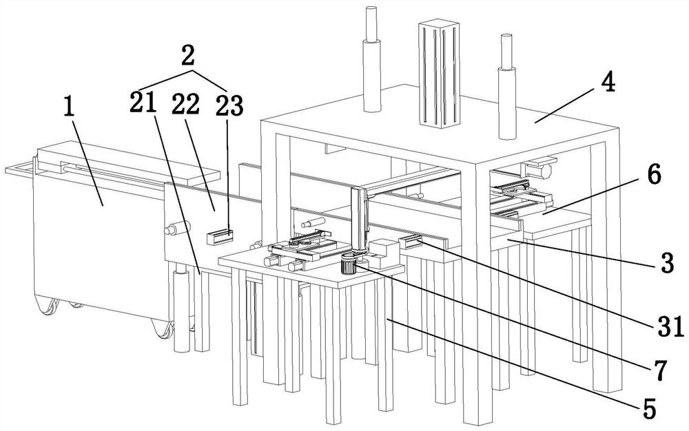 A wooden door handle automatic installation equipment