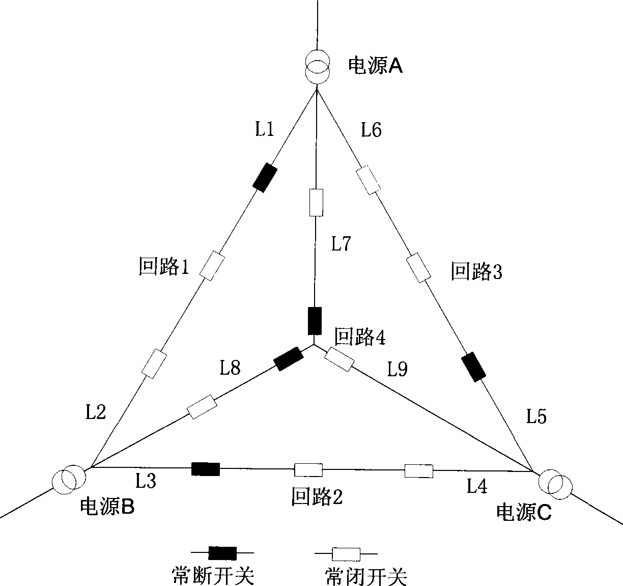 3*4 wiring method for medium-pressure distribution network