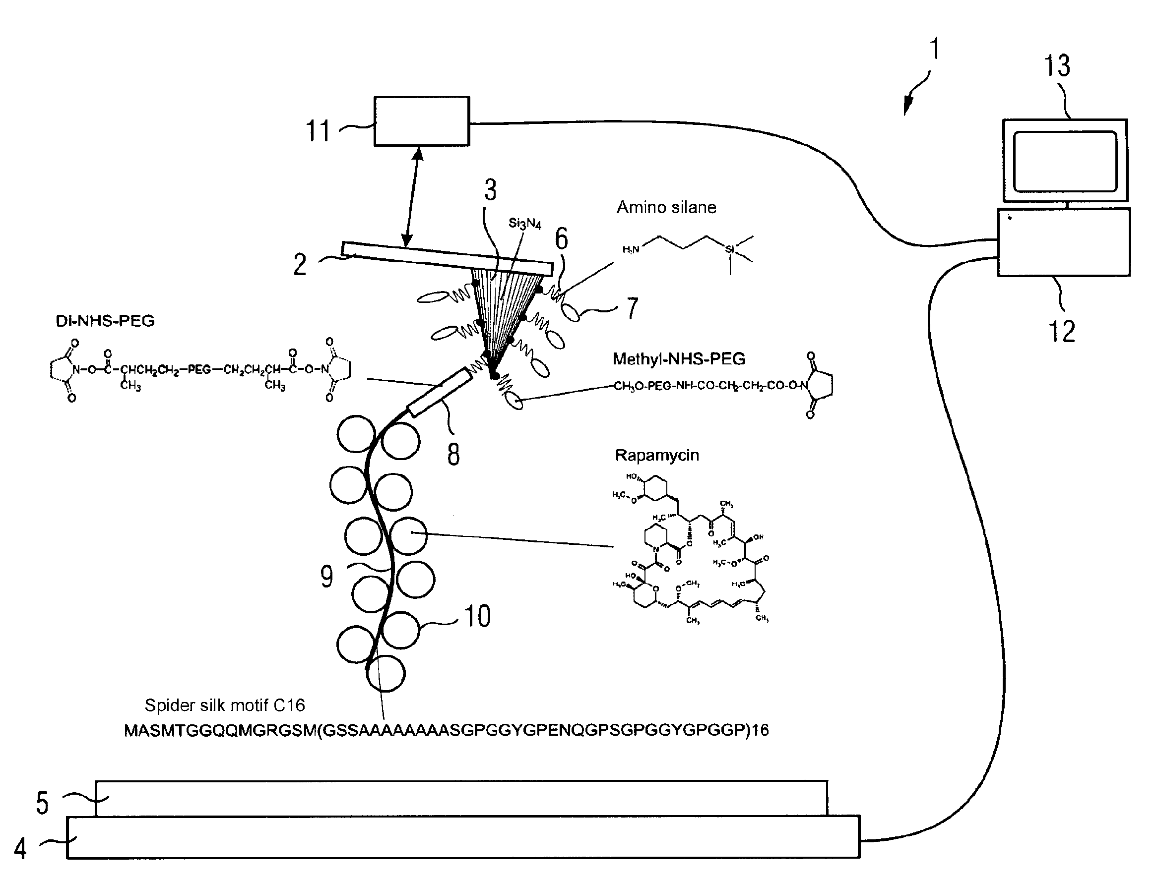 Apparatus And Method For The Detection Of Forces In The Sub-Micronewton Range