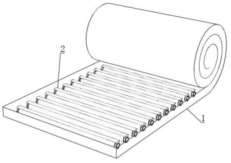 A circulation conduction sweat-absorbing yoga mat for teaching