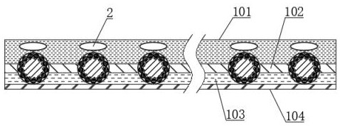 A circulation conduction sweat-absorbing yoga mat for teaching