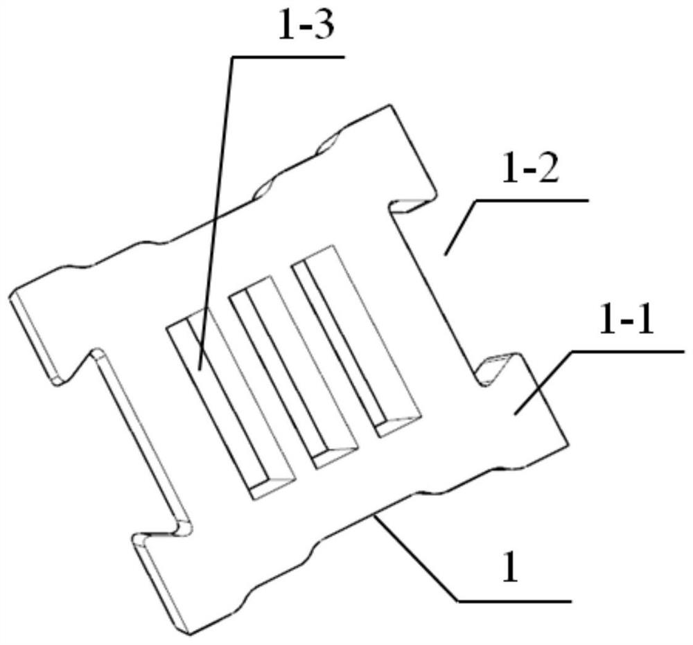 Fish nest type hinge rows and underwater bank protection structure adopting same