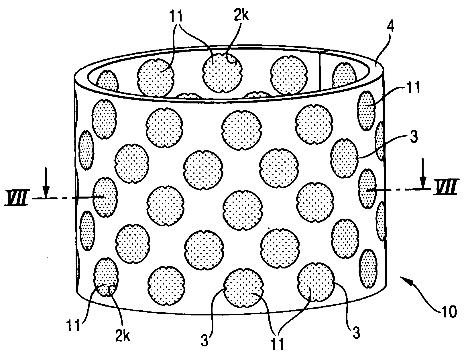 Plain bearing element and method of producing a wrapped plain bearing bushing